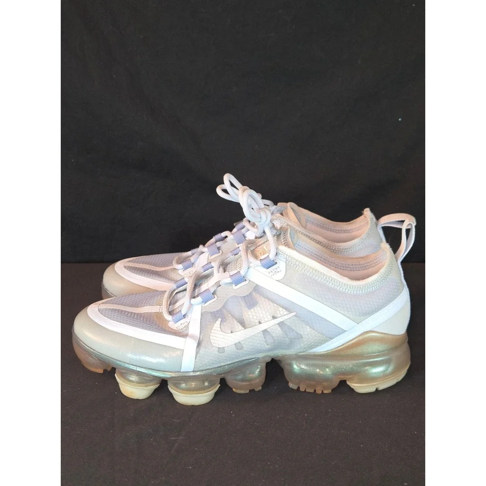 Nike Air‎ VaporMax 2019 GS Youth Sneakers Size 6Y Silver White